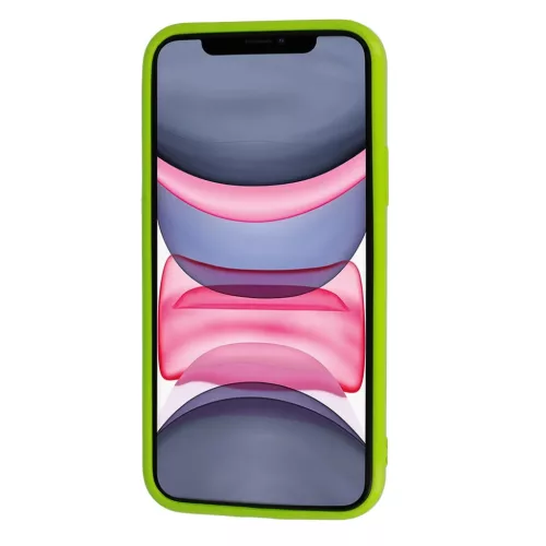 iPhone 13 Pro Max Jelly szilikon tok lime