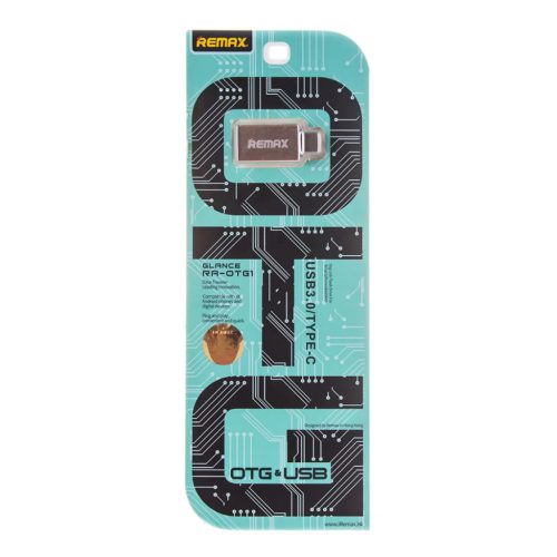 USB 3.0 Gen 1 (aljzat) - USB Type-C (csatlakozóvég) OTG adapter ezüst Remax