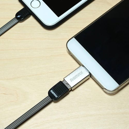 USB 3.0 Gen 1 (aljzat) - USB Type-C (csatlakozóvég) OTG adapter ezüst Remax