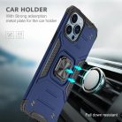 iPhone 14 Ring Armor Case Kickstand tok kihajtható mágneses támasszal kék Alphajack