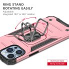 iPhone 14 Ring Armor Case Kickstand tok kihajtható mágneses támasszal rose gold Alphajack