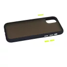 Xiaomi 12 / 12X Vennus Color Button Matt Bumper tok fekete