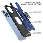 iPhone 14 Pro Max Ring Armor Case Kickstand tok kihajtható mágneses támasszal kék Alphajack