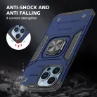 iPhone 14 Pro Max Ring Armor Case Kickstand tok kihajtható mágneses támasszal kék Alphajack