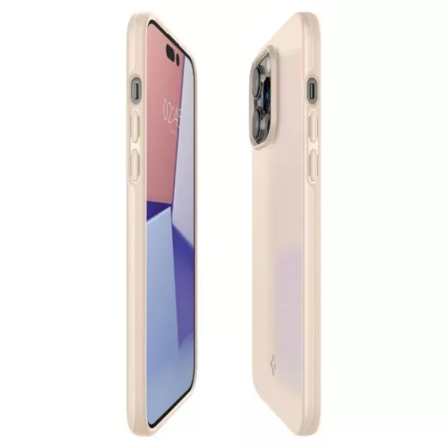 iPhone 14 Pro Max Spigen Thin Fit ultravékony tok homokszínű (ACS04770)