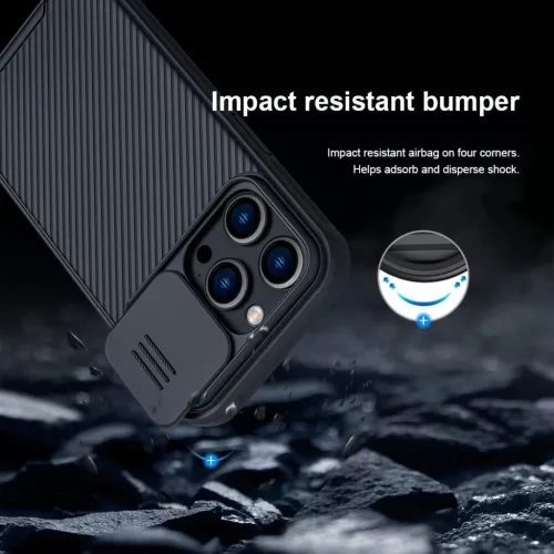 iPhone 14 Pro Max Nillkin CamShield Pro Magsafe kompatibilis tok kék