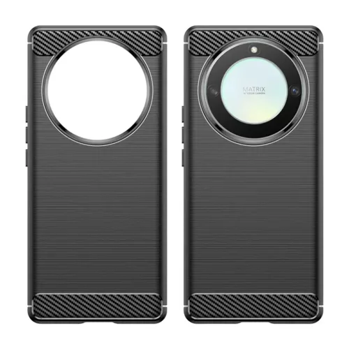 Techsuit - Szénszilikon - Honor Magic5 Lite - Fekete tok
