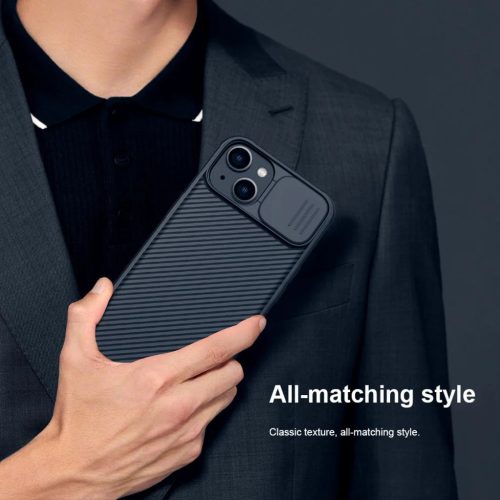 iPhone 14 Plus Nillkin CamShield Pro Magsafe kompatibilis tok fekete