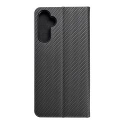 Samsung Galaxy A14 4G/5G Forcell Luna Carbon fliptok fekete