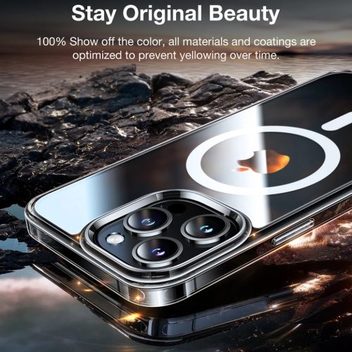 Torras - Diamond MagSafe Sorozat - iPhone 15 Pro Max - Átlátszó tok