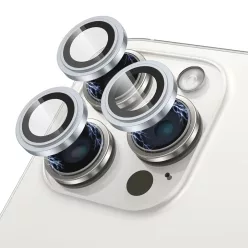   Lito - S+ Kameraüveg Védő - iPhone 15 Pro / iPhone 15 Pro Max - Kék Titán üvegfólia