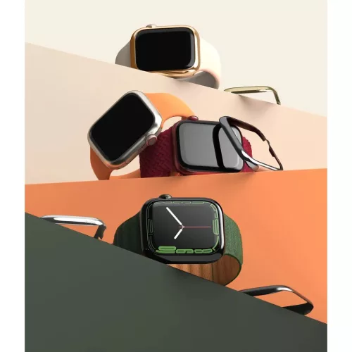 Apple Watch 7 (45 mm) Ringke Bezel Styling káva dísz fekete