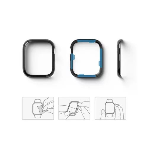 Apple Watch 7 (45 mm) Ringke Bezel Styling káva dísz fekete