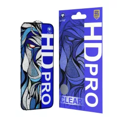 Lito - HD Pro Clear - iPhone 15 - Fekete üvegfólia