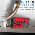 iPhone 14 Plus Ring Armor tok kameralencse védővel, kihajtható támasszal, kártyatartóval katonazöld Alphajack