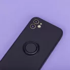Xiaomi Poco X4 Pro 5G Szilikon tok hátlapi gyűrűvel fekete