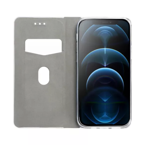 Samsung Galaxy A54 5G Forcell Luna Carbon fliptok fekete