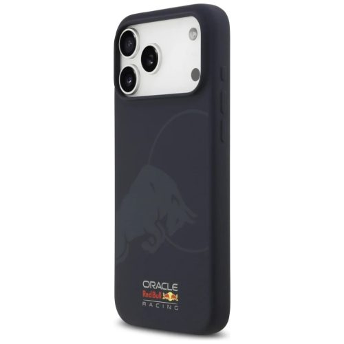 iPhone 17 Pro Max Red Bull Szilikon Egyszerű Bika Logó MagSafe tok Sötétkék