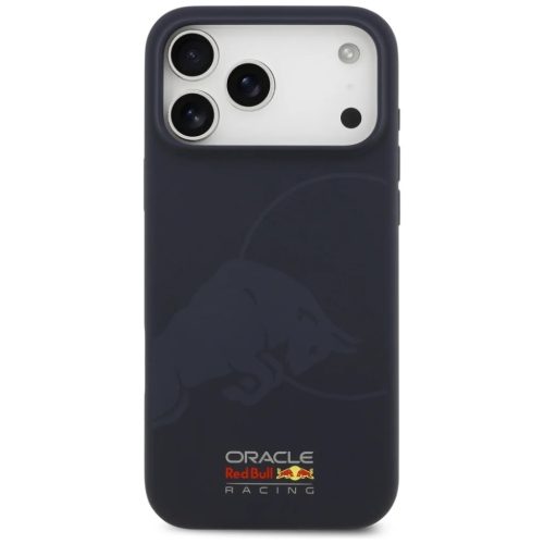 iPhone 17 Pro Max Red Bull Szilikon Egyszerű Bika Logó MagSafe tok Sötétkék