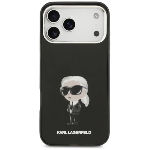 iPhone 17 Pro Max Karl Lagerfeld IML Aquarelle Karl & Logo MagSafe fekete tok