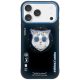 iPhone 17 Pro Max Nimmy Glasses Cool Cat MagSafe tok fekete és kék