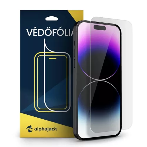iPhone 17 Pro Alphajack Hydrogel Öngyógyító kijelzővédő előlapi fólia