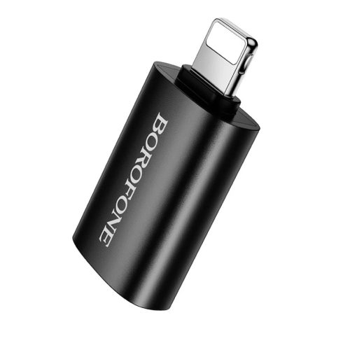 Borofone Adapter BV26 - USB-ről Lightning-re - fekete