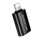 Borofone Adapter BV26 - USB-ről Lightning-re - fekete
