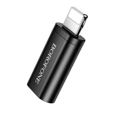 Borofone Adapter BV26A - Type C to Lightning - fekete