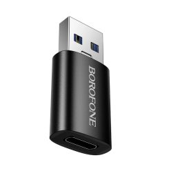 Borofone Adapter BV26B - USB to Type C - fekete