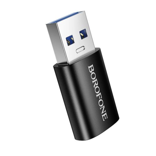 Borofone Adapter BV26B - USB to Type C - fekete