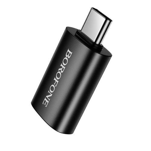 Borofone Adapter BV26C - Type C - USB - fekete