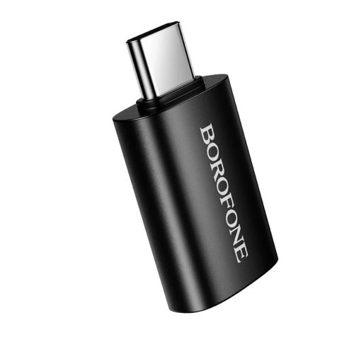 Borofone Adapter BV26C - Type C - USB - fekete