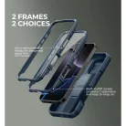 iPhone 16 Pro Dexnor Magsafe 360 tok, kihajtható állvánnyal, kék ütésálló