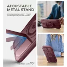 iPhone 16 Pro Dexnor Magsafe 360 tok, kihajtható állvánnyal, piros ütésálló