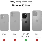 iPhone 16 Pro SURITCH Magsafe tok, kihajtható állvánnyal, fekete ütésálló