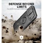 iPhone 17 Pro Max Dexnor MagSafe ütésálló 360 tok kihajtható állvánnyal és kameravédővel fekete