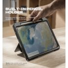 iPad Pro 11 2024 Dexnor 360 fokos forgó tok Apple Pencil tartóval fekete ütésálló