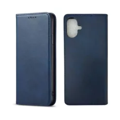   Samsung Galaxy A17 mágneses PU bőr fliptok kártyatartóval kék Alphajack