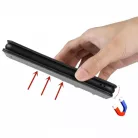 Honor Magic 7 Lite mágneses PU bőr fliptok kártyatartóval pánt nélküli kék Alphajack