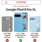 Google Pixel 9 Pro XL Dexnor 360 ütésálló tok kihajtható állvánnyal és kameravédővel fekete