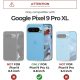 Google Pixel 9 Pro XL Dexnor 360 ütésálló tok kihajtható állvánnyal és kameravédővel fekete