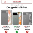 Google Pixel 9 Pro Dexnor 360 ütésálló tok kihajtható állvánnyal és kameravédővel fekete