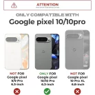 Google Pixel 10 / 10 Pro Dexnor ütésálló tok kihajtható állvánnyal és kameravédővel fekete