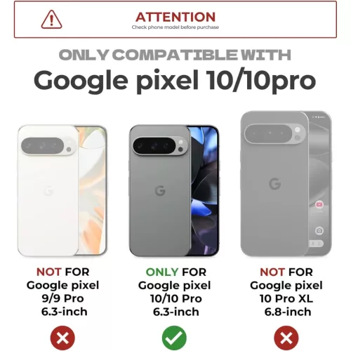 Google Pixel 10 / 10 Pro Dexnor ütésálló tok kihajtható állvánnyal és kameravédővel fekete