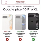 Google Pixel 10 Pro XL Dexnor ütésálló tok kihajtható állvánnyal és kameravédővel fekete