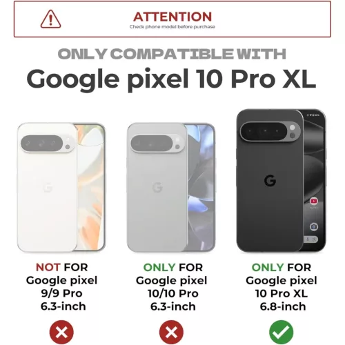 Google Pixel 10 Pro XL Dexnor ütésálló tok kihajtható állvánnyal és kameravédővel fekete