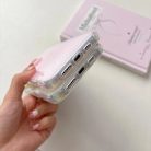 iPhone 17 Pro Max kamerakeretes, vibráló zselés színű TPU + IMD tok (rózsaszín) Alphajack