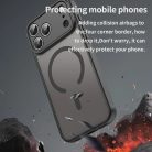 iPhone 17 Pro Max Fan Dun Series fekete tok MagSafe hibrid (TPU + PC) Alphajack