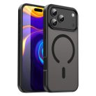 iPhone 17 Pro Max Fanying Series áttetsző fekete MagSafe hibrid (TPU + PC) matt tok Alphajack